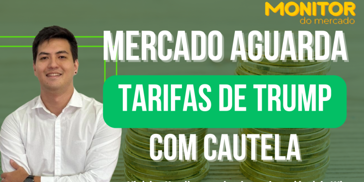 Mercados globais aguardam tarifas de Trump com cautela