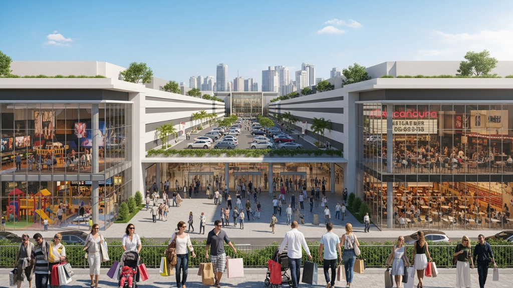 Shopping brasileiro aberto em 1991 com mais de 500 lojas, o maior da América Latina