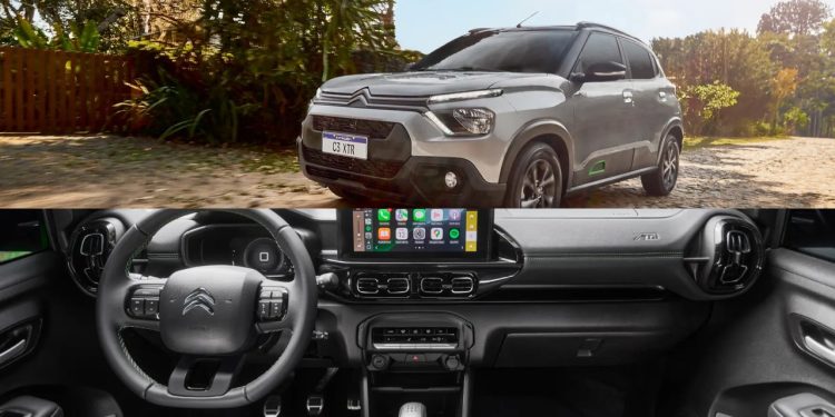 Carro acessível com conectividade avançada ganha destaque entre motoristas brasileiros Citroën C3 e seu interior Foto: Citroën/Divulgação