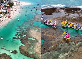 O paraíso brasileiro onde o mar forma piscinas de outro mundo