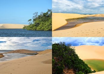 Amantes da natureza celebram a cidade piauiense que oferece um espetáculo de rios, dunas e mar