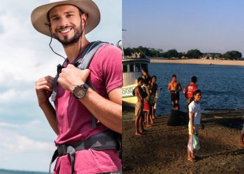 Viajantes se surpreendem com o espetáculo do encontro das águas na cidade que é a pérola do Tapajós