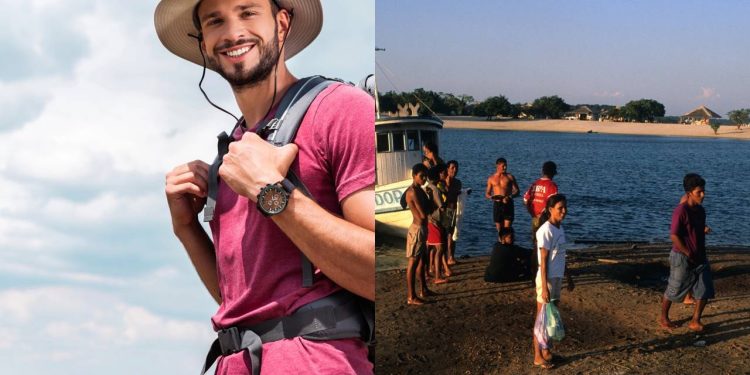 Viajantes se surpreendem com o espetáculo do encontro das águas na cidade que é a pérola do Tapajós