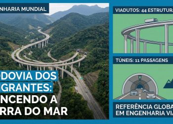 Rodovia paulista vira referência mundial em engenharia; com 44 viadutos e 11 túneis, ela é a obra que venceu a Serra do Mar