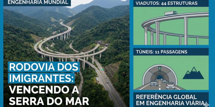 Rodovia paulista vira referência mundial em engenharia; com 44 viadutos e 11 túneis, ela é a obra que venceu a Serra do Mar