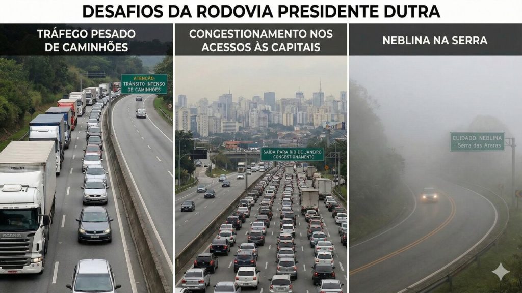 Com 402 km de extensão e um fluxo intenso, esta rodovia é a artéria vital que conecta as duas maiores metrópoles do Brasil