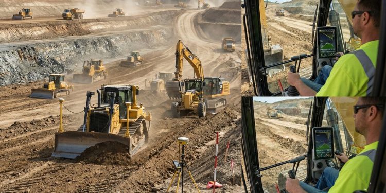 Com milhões de toneladas de terra movidas por máquinas guiadas por GPS, é assim que a engenharia prepara o terreno para grandes obras