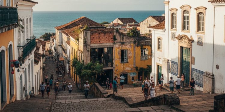 Primeira via calçada do Brasil vira símbolo histórico de Salvador; construída em 1549, a ladeira de pedra conectava a cidade ao porto