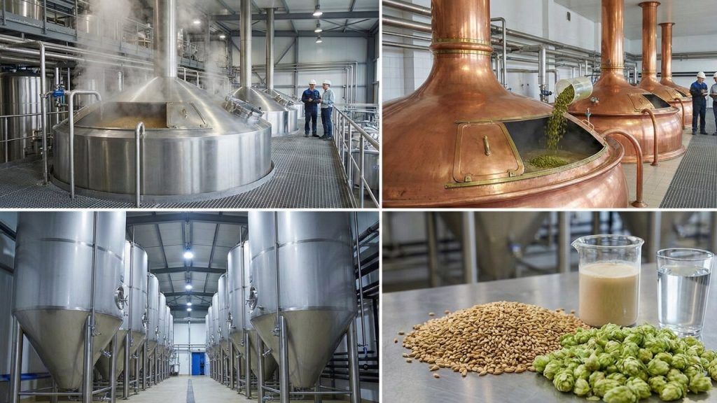 Toneladas de malte, milhões de litros de água e semanas de fermentação: é assim que a engenharia transforma grãos na cerveja do seu copo