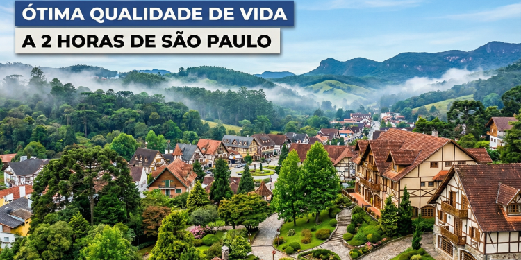 A mais de 1.500 metros de altitude, cidade do interior de SP apelidada de "Suíça Brasileira" é uma das melhores para morar e viver com tranquilidade