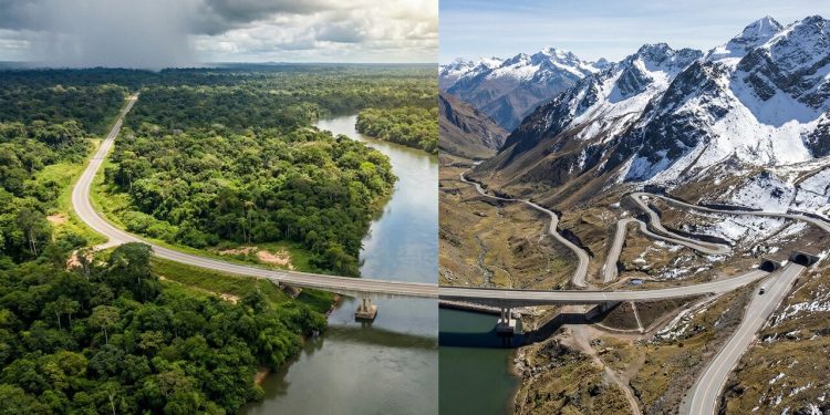 Rodovia ganha fama ao ligar o Atlântico ao Pacífico; com 2.600 km, ela cruza a Amazônia e os Andes em uma obra de engenharia monumental