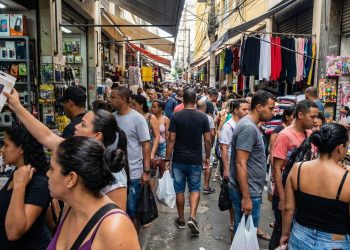 Com um fluxo de 400 mil pessoas por dia, esta rua virou o maior centro de comércio popular a céu aberto da América Latina