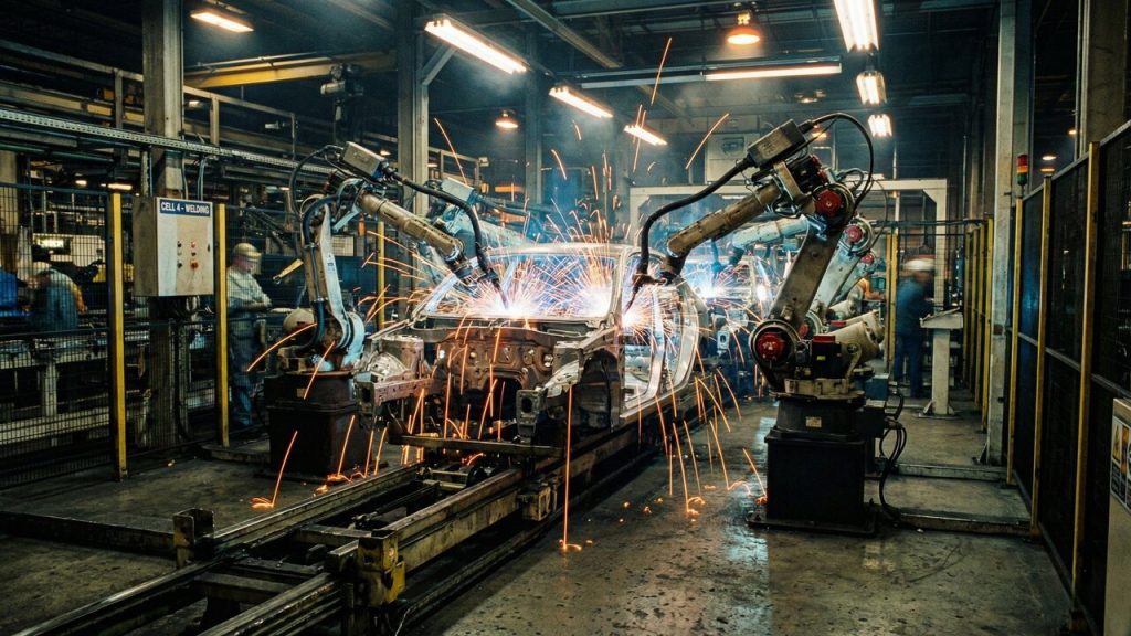 Milhares de graus de calor e uma precisão de milímetros que um humano não alcança: é assim que robôs constroem de carros a navios com perfeição