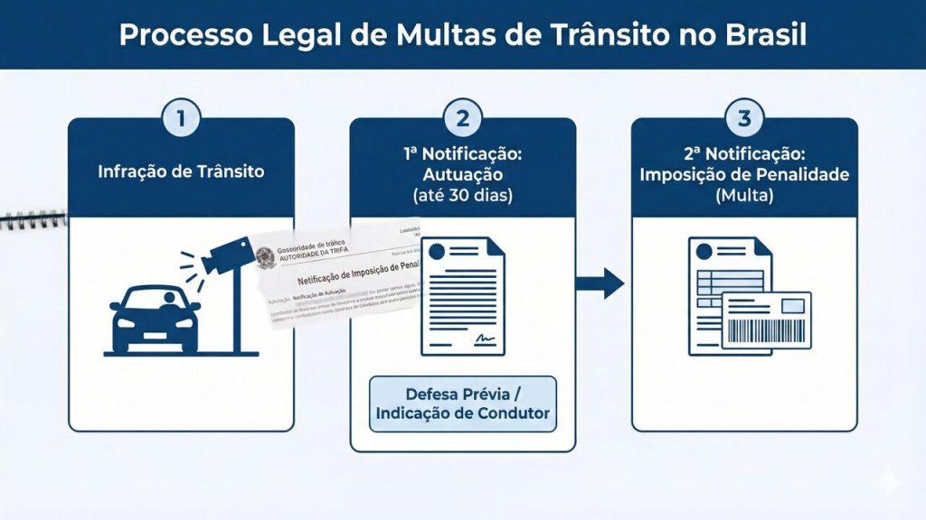 A lei que garante o envio da multa de trânsito para o endereço do dono do carro está valendo