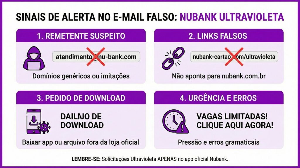 Se você tem conta no Nubank, cuidado com o golpe do convite exclusivo que instala vírus