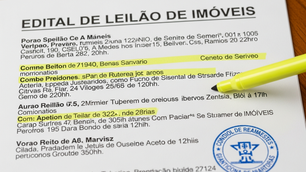 Entenda o edital de leilão de imóveis e evite riscos financeiros e problemas jurídicos antes de investir