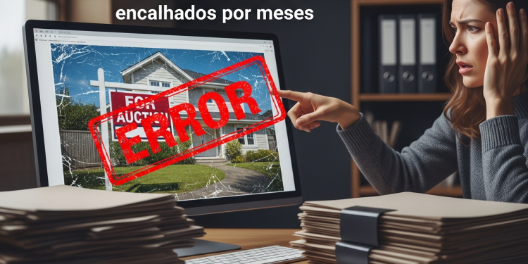 Esse erro faz imóveis de leilão ficarem encalhados por meses