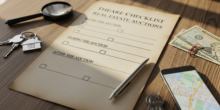 Checklist completo para participar de leilões de imóveis evitando surpresas legais e financeiras