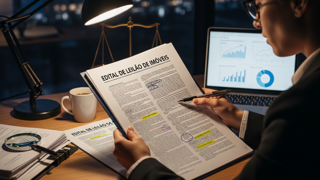 Economize tempo e evite prejuízos aprendendo a ler editais de leilão de imóveis rápido