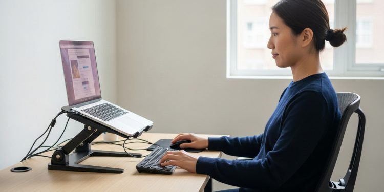 Corrija sua postura agora mesmo com estes suportes de notebook articulados de R$ 60 que transformam qualquer mesa em escritório