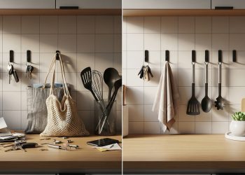 Organizar a casa gastando pouco é possível com ganchos adesivos certos