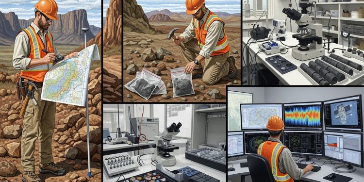 Geólogo de Exploração ganha acima de R$ 8 mil ao mapear reservas minerais e energéticas que impulsionam mineração e petróleo no Brasil