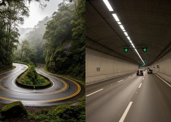 A obra de engenharia que encurtou em minutos o caminho até o litoral e mudou a logística regional