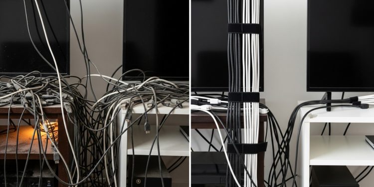 O organizador de cabos barato que protege eletrônicos e elimina o caos dos fios