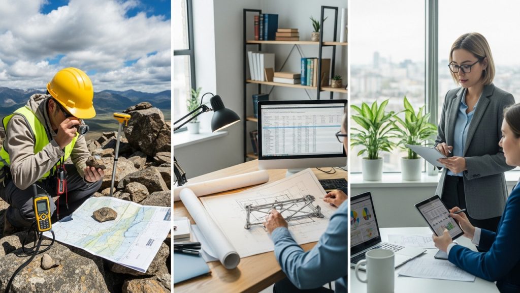 Geólogo de Exploração ganha acima de R$ 8 mil ao mapear reservas minerais e energéticas que impulsionam mineração e petróleo no Brasil