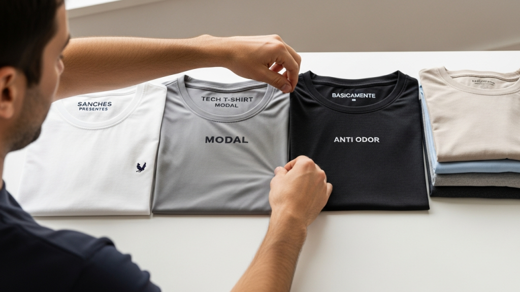 Camisetas masculinas por menos de R$ 70 que parecem de marca, mas não pesam no bolso