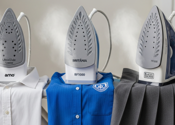Três ferros de passar de até R$ 100 que resolvem a roupa do dia a dia sem esforço