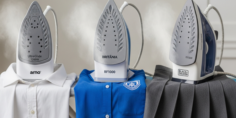 Três ferros de passar de até R$ 100 que resolvem a roupa do dia a dia sem esforço