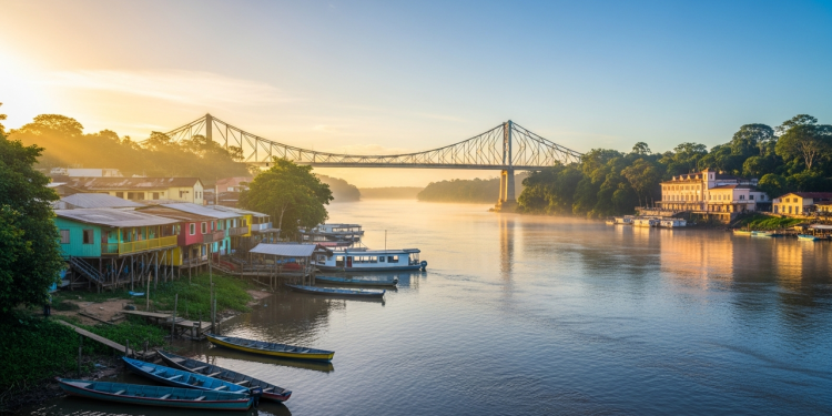 A cidade com a fronteira que muda tudo, franceses e brasileiros em um só lugar