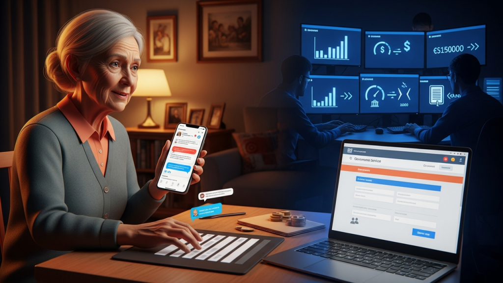Comunicado direcionado a idosos e aposentados com informações sobre décimo terceiro e INSS 
