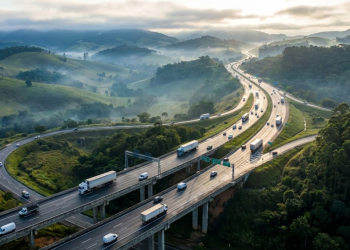 Representação visual da Rodovia Fernão Dias
