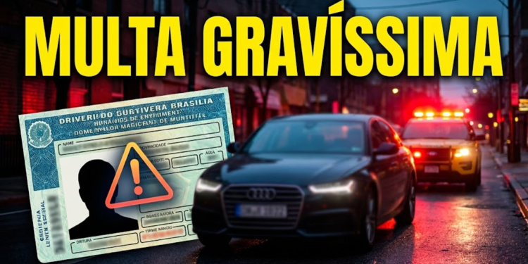 Lei de trânsito traz multa insana de R$ 2.934,70, suspensão de 12 meses da CNH e vira pesadelo para motoristas brasileiros