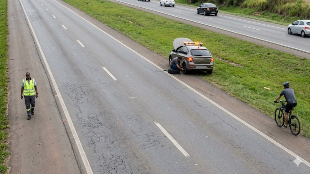 Lei do acostamento em vigor define regras de uso e penalidades no Brasil 