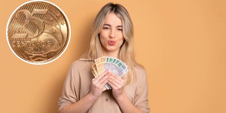 Essa moeda de 25 centavos pode valer mais de R$ 2.000 no Brasil