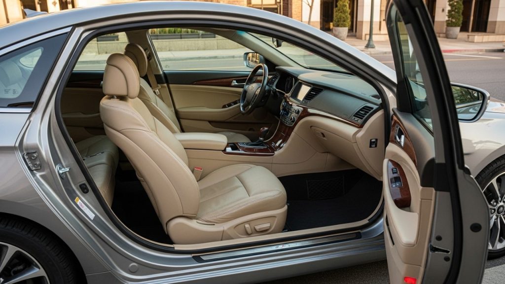 Teto solar e bancos de couro elétricos colocam este sedã de luxo usado no mesmo preço de um hatch popular pelado