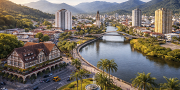 Cidade fundada em 1851, cresce com indústria forte e qualidade de vida elevada