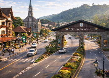 Cidade do Sul transforma o frio em luxo, segurança e turismo milionário