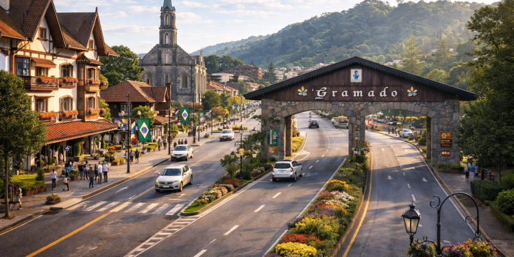 Cidade do Sul transforma o frio em luxo, segurança e turismo milionário