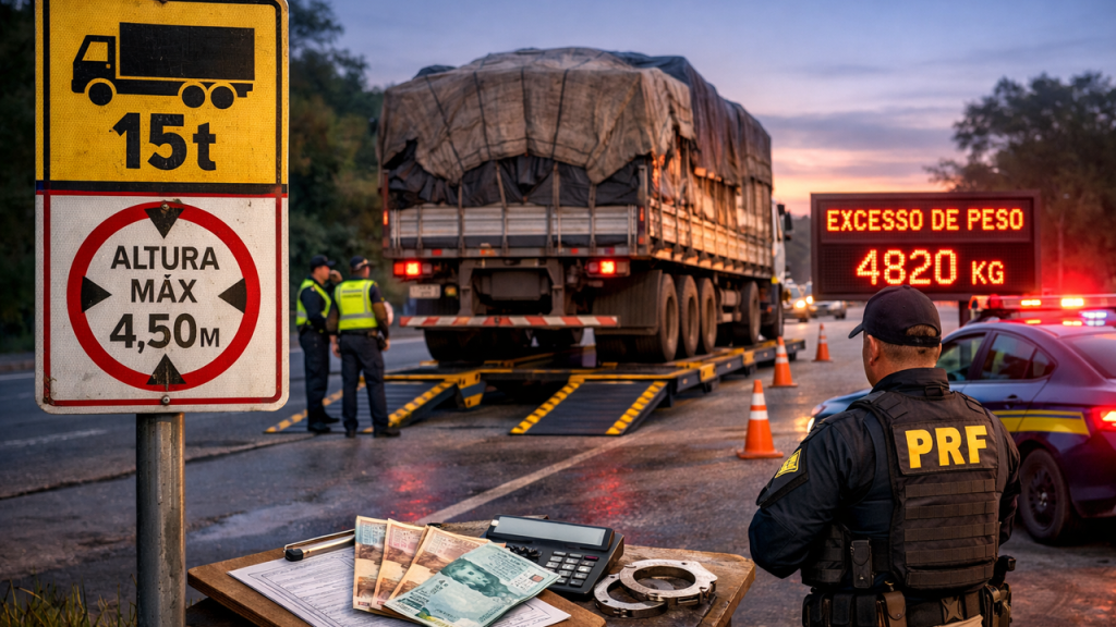 As 4 principais placas que todo caminhoneiro deve respeitar para evitar multas