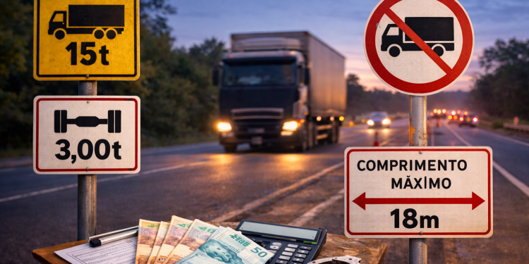 As 4 principais placas que todo caminhoneiro deve respeitar para evitar multas