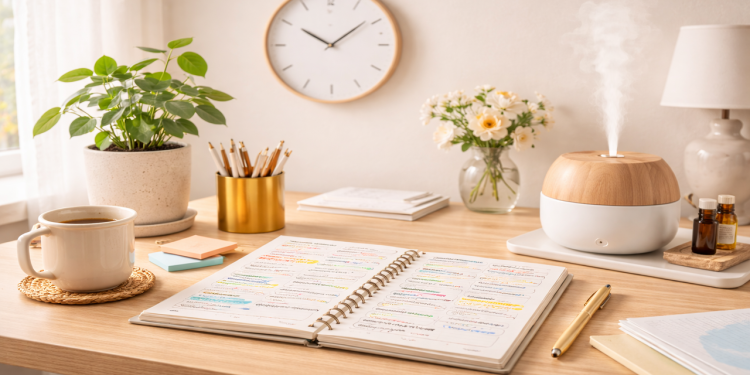 Pouca coisa, muito controle! Uma rotina organizada começa com esses três hábitos simples
