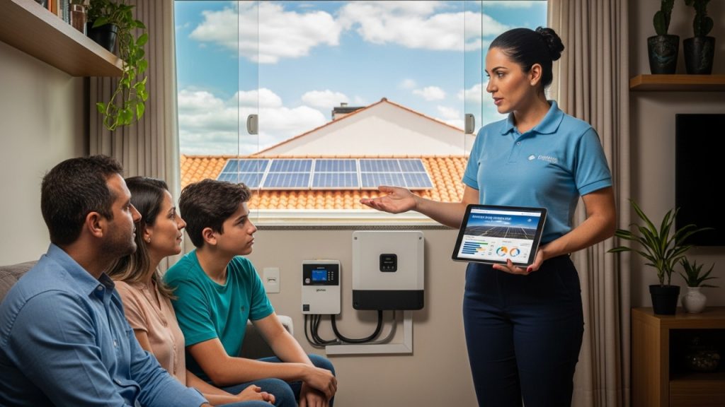 Energia solar residencial exige perfil comercial e técnico e permite ganhos variáveis acima do salário fixo