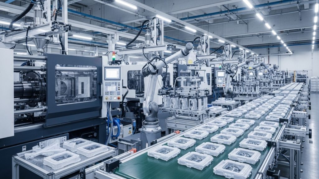 Com injeção plástica a alta pressão, embalagens ganham forma em segundo