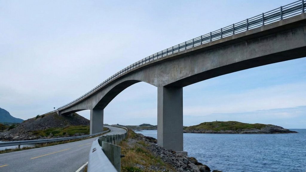 A rodovia na Noruega que salta de ilha em ilha com pontes curvas que parecem montanhas-russas sobre o mar