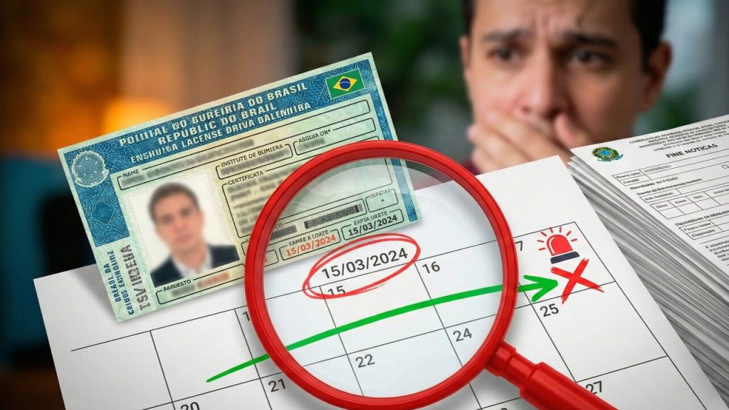 A regra da CNH vencida que aplica multa gravíssima e impede serviços veiculares imediatos