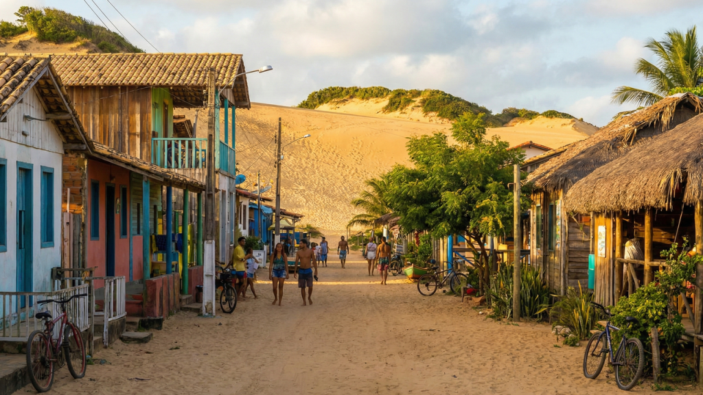 Pouca gente conhece a vila rústica que mistura dunas, rio e forró no litoral capixaba